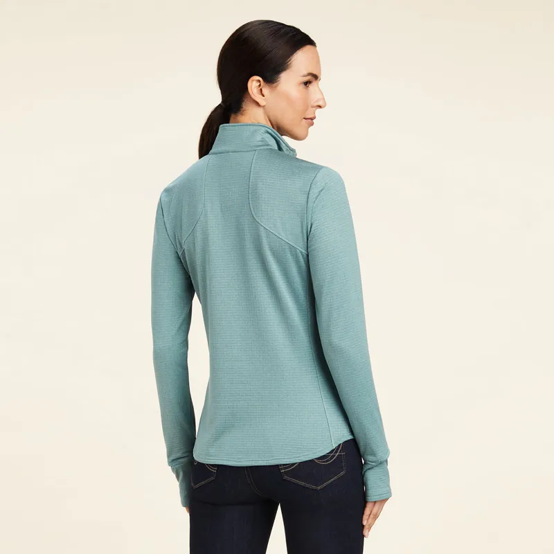 Ariat Women's Gridwork 1/4 Zip Baselayer - Arctic-1